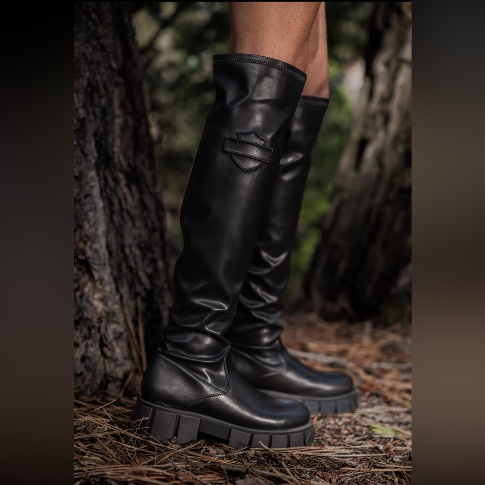 NWT HARLEY-DAVIDSON Uplift Over the Knee 20” Pull On Boot